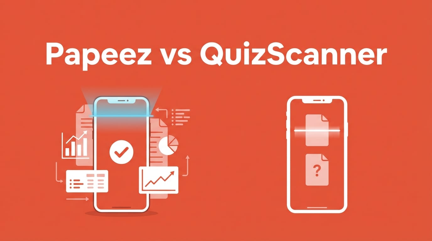 Application pour scanner des QCM : QuizScanner ou Papeez ?